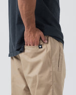 Kingz Casual Rip Stop Gi Pant - Khaki